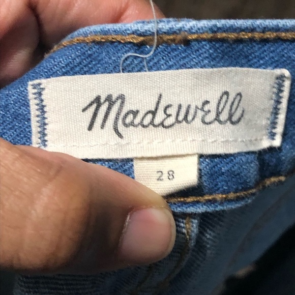 Madewell Shorts Women's 28 High Rise Cut Off Frayed Hem Spring Denim - Picture 2 of 6